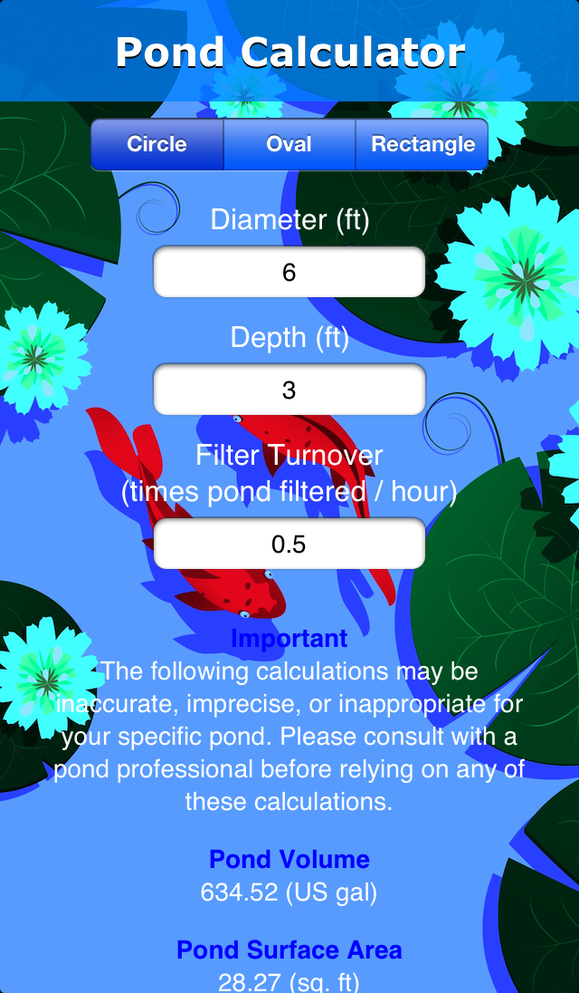 iPhone Screenshot - Circular Pond Input