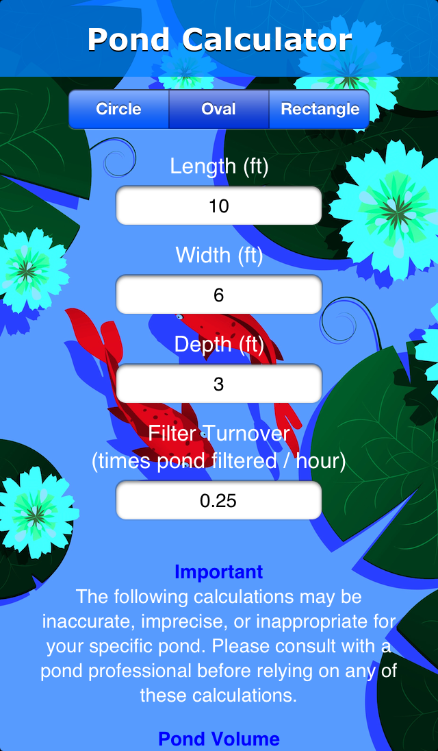 iPhone Screenshot - Oval Pond Input